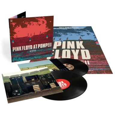 Portada y discos de vinilo de "Pink Floyd at Pompeii".