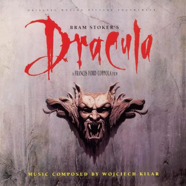 Portada de "Drácula" con un rostro de vampiro y el título en letras rojas.